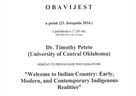 Poziv na predavanje „Welcome to Indian Country: Early, Modern, and Contemporary Indigenous Realities“
